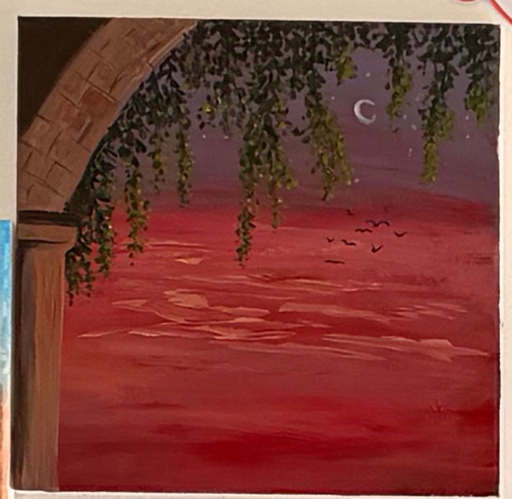 Sunset With Acrylics