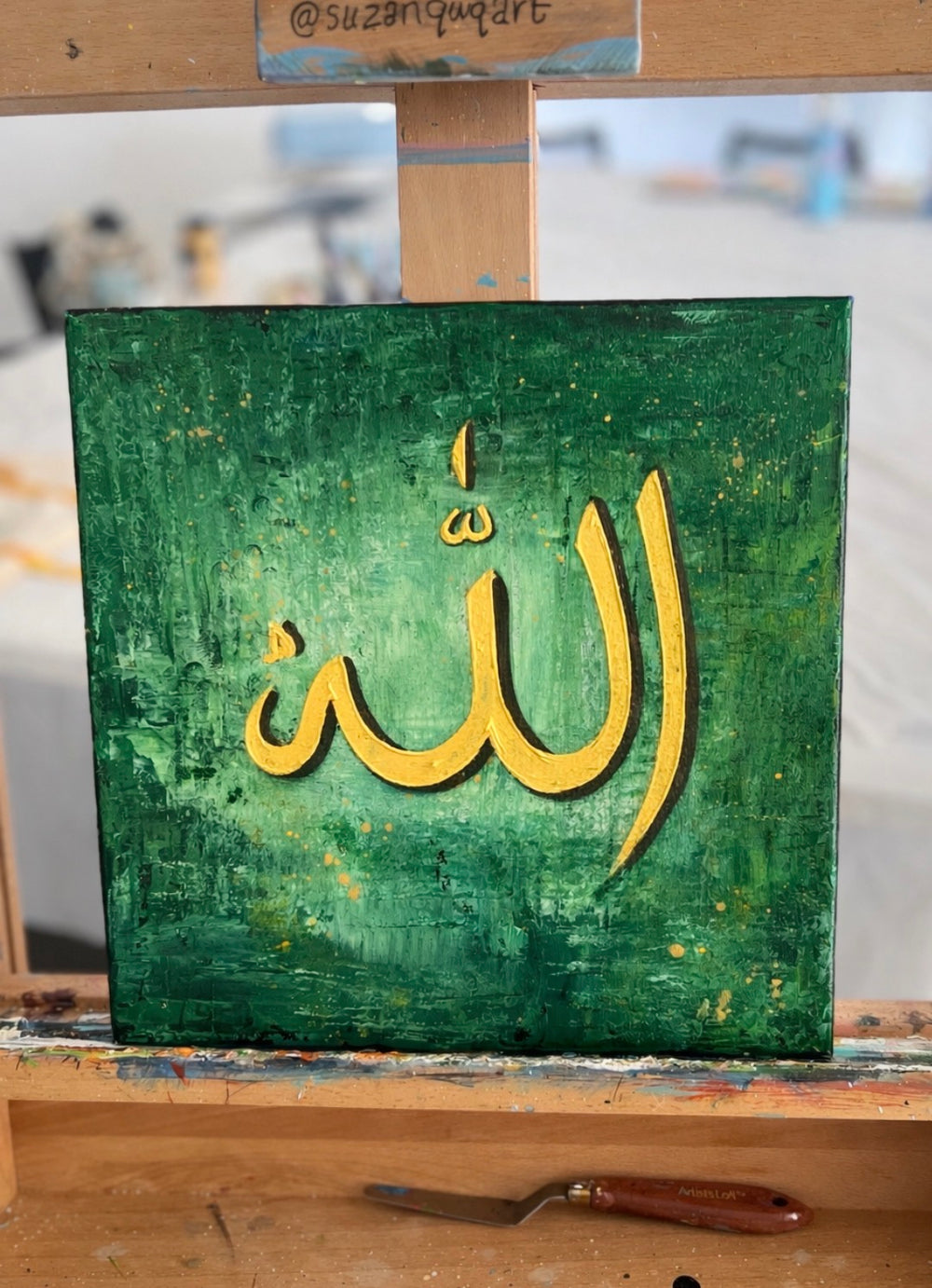 Abstract Background Calligraphy