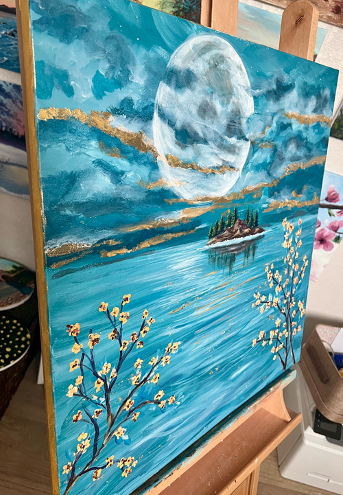 Textured and mixed media abstract art